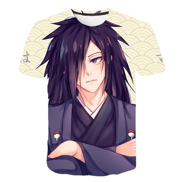 

3d print cool naruto printing pattern t-shirt men women elegant casual fashion summer new short sleeve t-shirt, White;black
