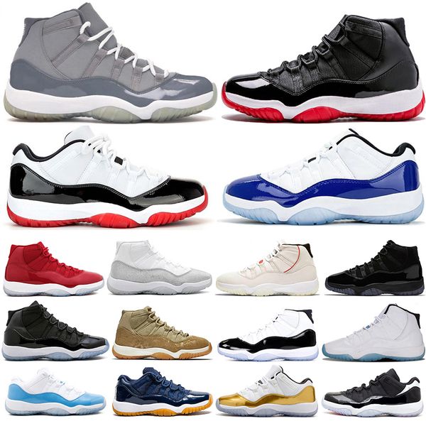 

white red 2019 new bred 11s basketball shoes cap and gown concord 45 prm heiress space jam men women trainers sneakers
