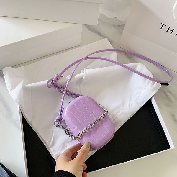 

мини-box дизайн крокодил pattern кожа pu crossbody сумка для женщин 2020 летнего плеча сумки с цепными плечевым ремнем