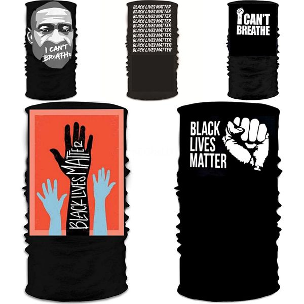 

i cant breatheseamless magic neck gaiter face shield cycling fishing bike ski camping bandana halloween headband scarf men women mask #173, Black