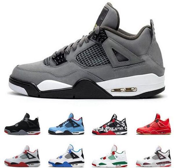 

designer cool grey 4 4s men basketball shoes cactus jack thunder black gum cat singles day mens trainers sports sneakers