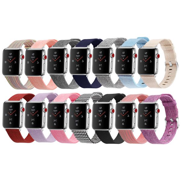 

nylon weave replacement watch band for apple watch 5 4 3 2 1 sport watchstrap for iwatch series 38m 40 42 44mm bracelet watchstrap