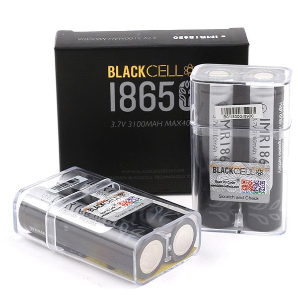 

100% black cell 18650 battery 3100mah imr 3.7v 3100 40a e cig rechargable lithium batteries cell