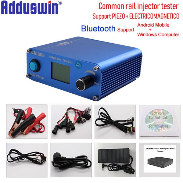 

cri808 multifunction diesel common rail injector tester support electromagnetic and piezo bluetooth injector tools