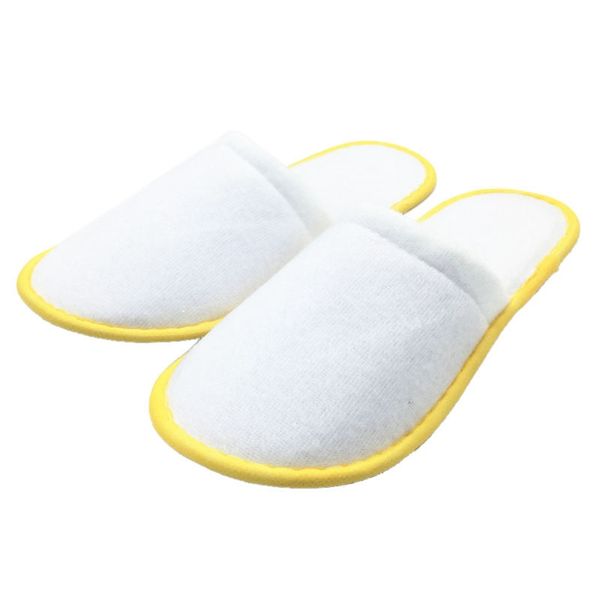 

10 пар обуви белый полотенечные отель одноразовые тапочки terry spa guest yellow вакуумная запчасти аксессуары