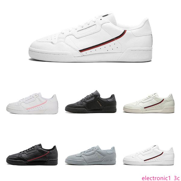 

2019 calabasas powerphase grey continental 80 casual shoes pink red core black white grey women mens outdoor trainer sports sneakers 36-45, Black;green