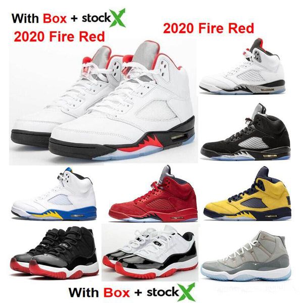 

2020 og 5 fire red 5s bred 11s 2019 new sneakers mens women basketball shoes with box stock x low bred concord 11