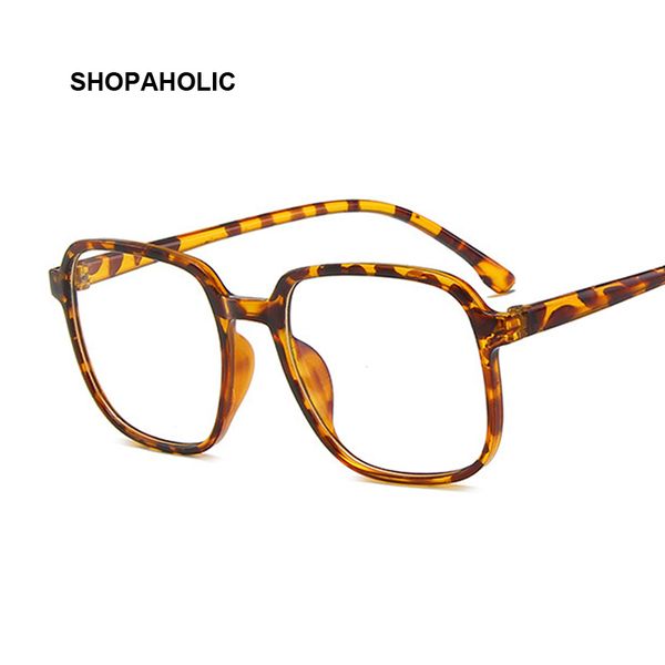 

2020 square men glasses frame transparent eyeglasses frame women vintage clear lens glasses optical spectacle, Black