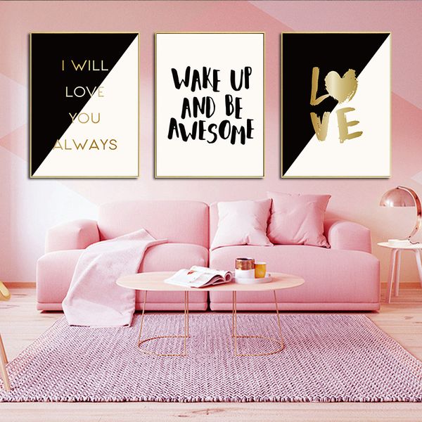 

simple black and white english alphabet graphic a2 a3 a4 canvas painting art abstract print poster picture wall home decoration