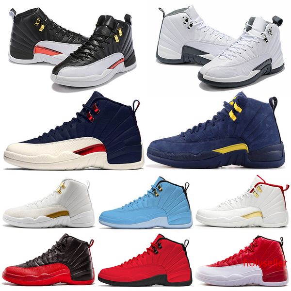 

2019 basketball shoes 12 12s men shoe doernbecher fiba reverse taxi game royal french blue unc mens trainers outdoor sports sneakers 7-13