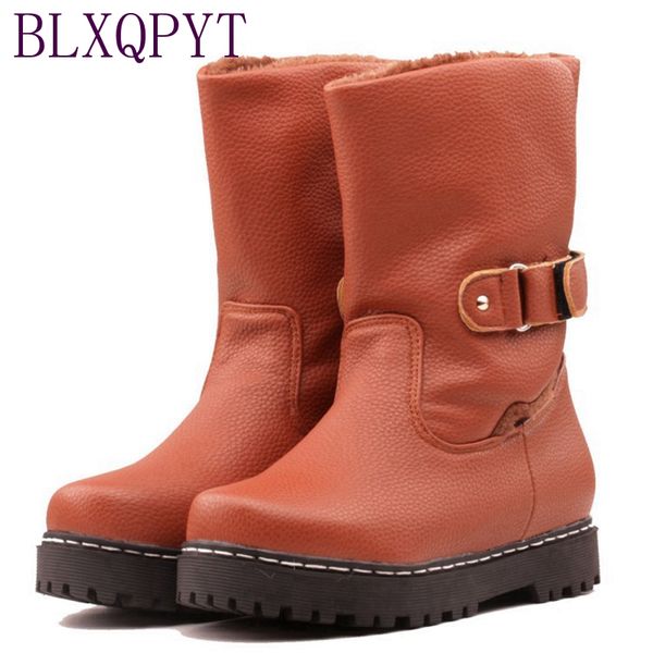 

blxqpyt new fashion big size 30-52 black winter warm ankle zapatos de mujer platform snow fur boots booties women shoes hq-500