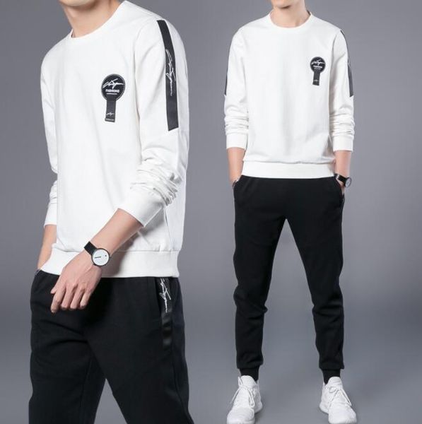 

2019 luxury дизайнерские костюмы для mens тренировочные костюмы мода марка спортивная весна пуловер мужские костюмы осень одежда 3 цвета -4, Gray