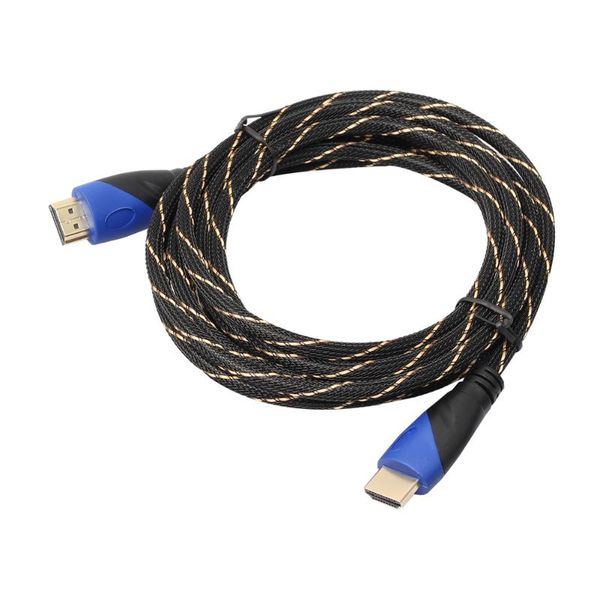 

braided hdmi cable video cables gold plated v1.4 av hd 3d for ps3 xbox hdtv splitter switcher 1m-15m meters 1080p