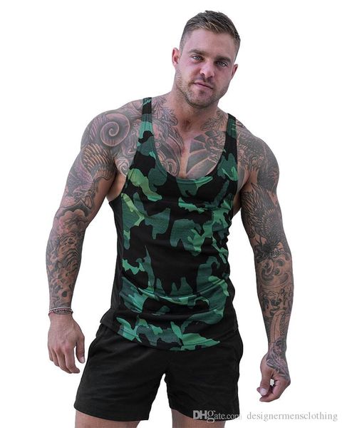 

mens sports vest muscle quick drying breathable summer running camouflage h vest male clothes, White;black