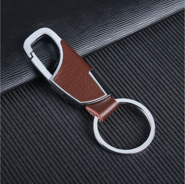 

exquisite metal leather keychain keyring key chain car key ring for mazda 2 5 8 mazda 3 axela 6 atenza cx-3 cx-4 cx-5 cx5, Silver