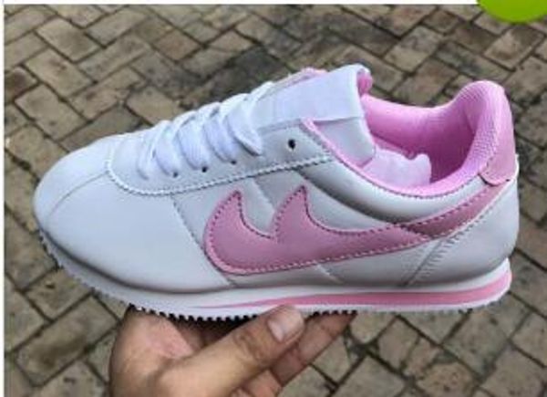 

2019 new classic chaussures cortez basic leather casual shoes fashion men women black white red golden skateboarding sneakers