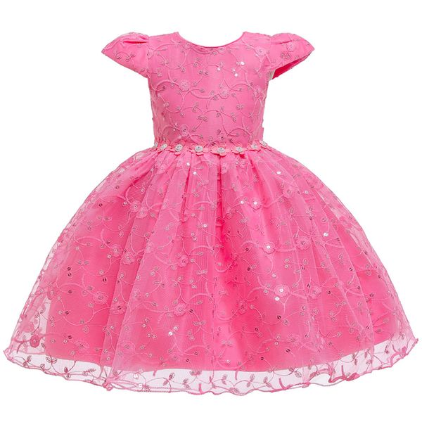 

elegant baby girls dress kids dresses for girls wedding party gown baby princess dress children clothing vestido infantil, Red;yellow