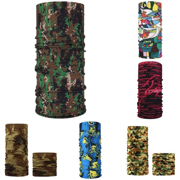 

y38dm qingchunxu 2020 bike baff scarf bandana face shield running mask balaclava face bandage hat scarf men's headband full ycling mask, Black