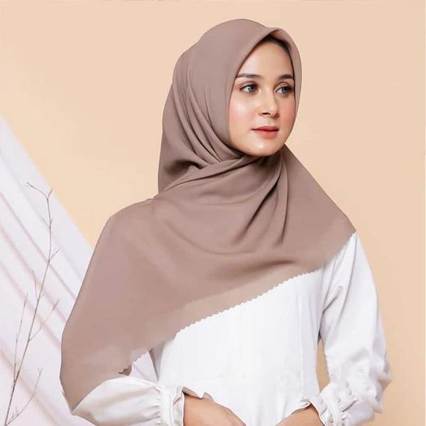 

ethnic clothing muslim cotton hijab square scarf for women islamic solid headscarf femme musulman head wraps ladies shawl arabic, Red