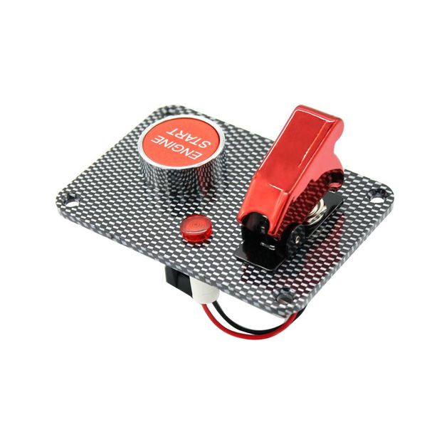 

car boat engine start push button red cover toggle ignition switch