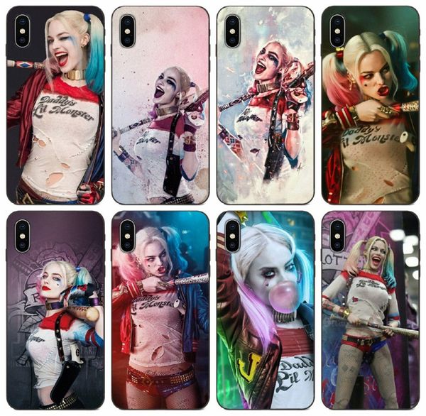 

tongtrade] comics manga caricature suicide squad harley quinn comics case for iphone 11 pro x xs max 8s 7s 6s 5s samsung m30 m40 s10 case