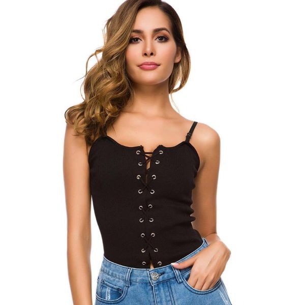 

sagace 2020 tie crop top рукавов женщины sexy топы vest chaleco sin мангас calado выдалбливают танки tops casual, White