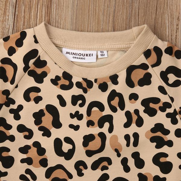 

us toddler kid baby girl boy bunny leopard print t-shirt sweatshirts clothes, Black