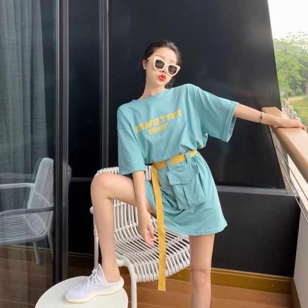 

2020 printed short-sleeved women's loose casual midi 1 2020 printed t-shirt short-sleeved t-shirt women's loose casual midi 1, White