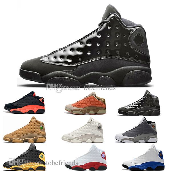 

fashion 13 13s cap and gown terracotta blush mens basketball shoes chicago black infrared flints bred men sports sneakers designer us 5.5-13