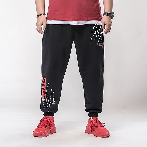 Men Pants Sweatpants 2XL~6XL Tracksuit Joggers Loose Sport Walking Trousers 2019