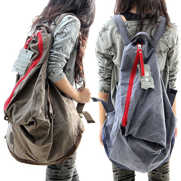 

2018 large capacity canvas rucksack man travel bag mountaineering backpack male luggage casual rucksack sac a dos femme