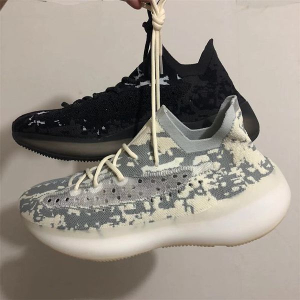 

2019 kanye west v3 380 чужеродные дизайнер кроссовки мужчины женщины жирный черный и белый старк цитрина 3m спорт на открытом воздухе кроссо