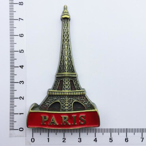 

high-end 3d metal france paris eiffel tower fridge magnet tourist souvenir refrigerator magnetic sticker home decor