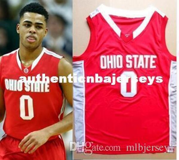 

d'angelo russell #0 jared sullinger throwbacks jerseys customize any number men's stitched embroidery jerseys, Black;blue