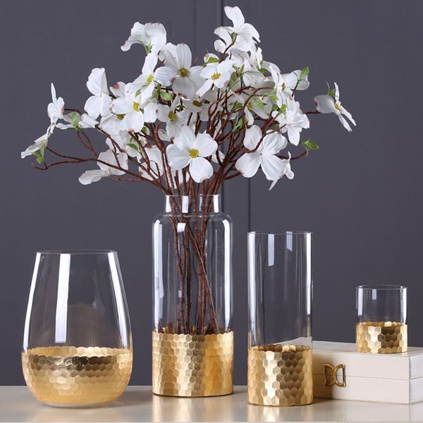 Multi Kinds Modern European Glass Flower Vase Decorative Flower