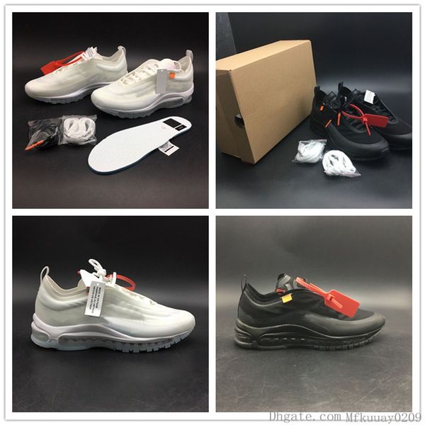 

оптовый 97s мужских кроссовок brand new черного белые дышащие верхний конструктор мода улица женщина повседневная спортивная обувь