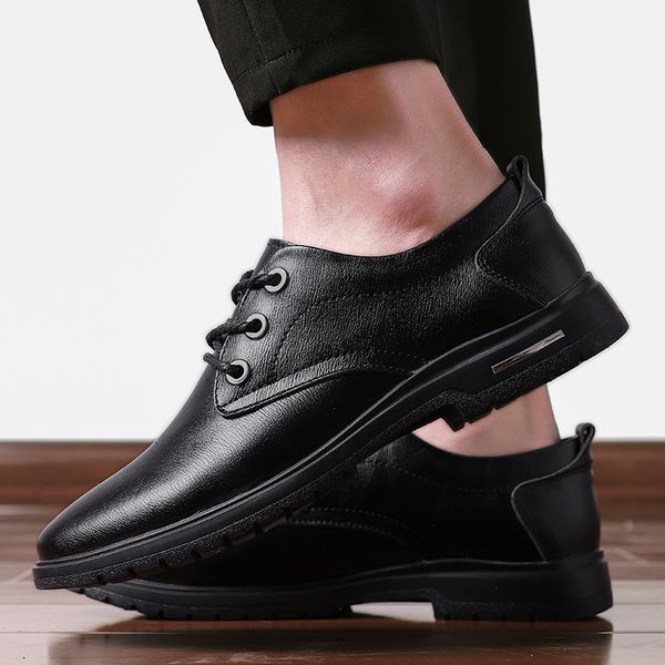 

leather casual flats men shoes leather black sneakers lace-up low male outdoor shoes lace up masculino adulto loafers