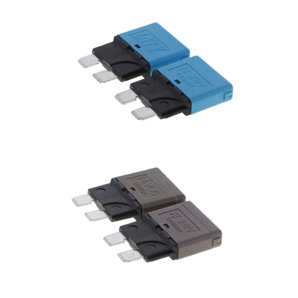 

4 pieces mini fuse circuit breaker circuit waterproof fuse blue & brown