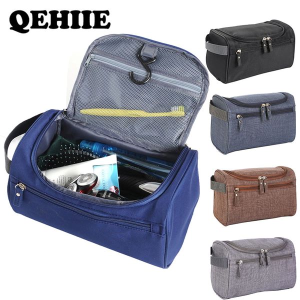 

brands men's waterproof cosmetic bag scrub travel large capacity organizer makeupup bag women beautician hand vanity case