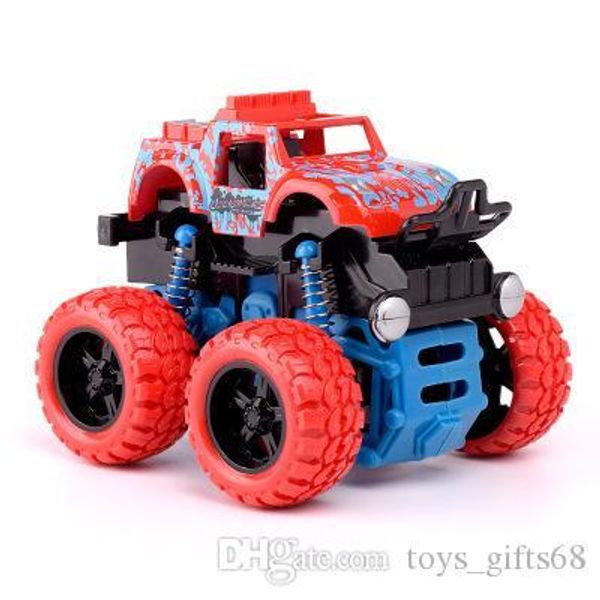 

new four-wheel drive inertial off-road vehicle flip children's boy model car anti-falling stunt toy car gift