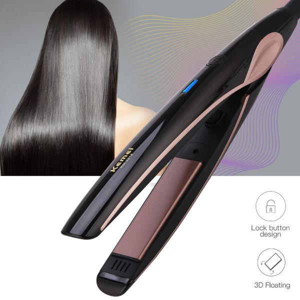 

hair straightener curling constant temperature flat iron hair curler styling tools electric straightening iron chapinha, Black