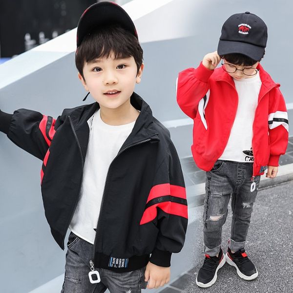 

2019 spring and autumn children's jacket new korean version of the small children's bat jacket boys casual shirt 90-140, Blue;gray
