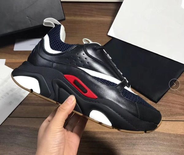 

2019 new b22 men's sports shoes casual shoes fashion ladies french designer brand casual shoes m010100032, Black