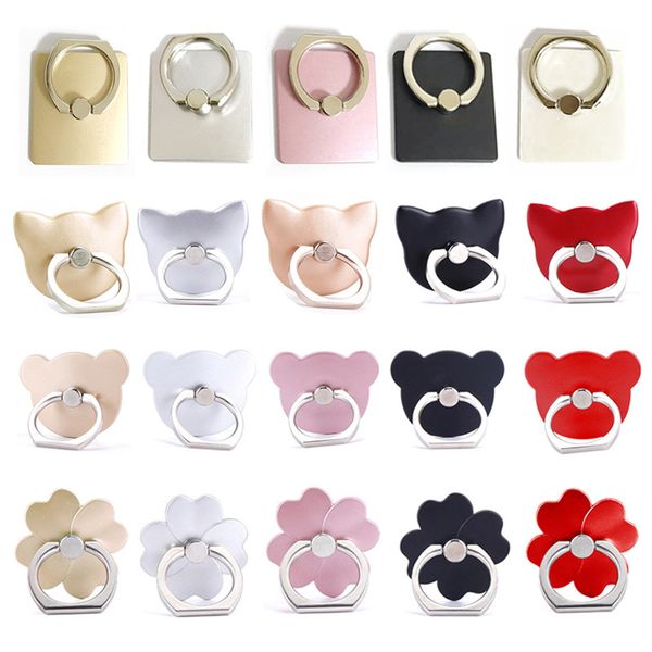 

universal luxury 360 degree cat ear finger ring mobile phone holder smartphone stand mount support for iphone x smart phone
