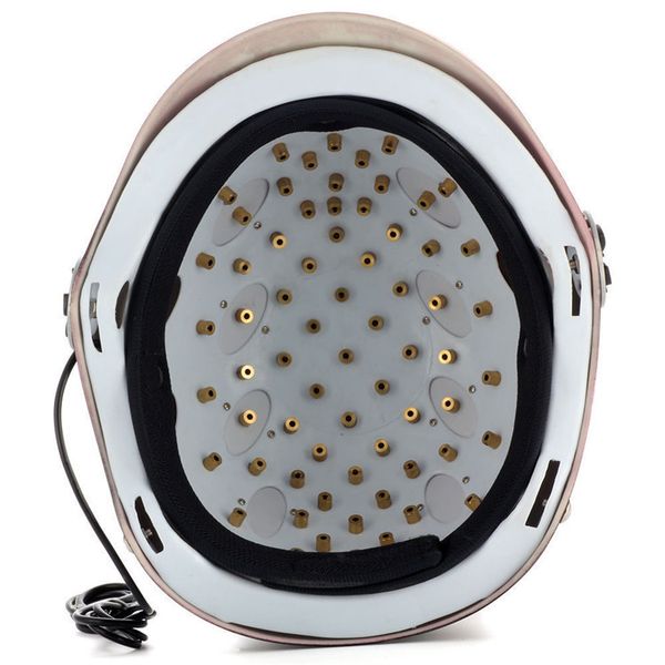 110-240V escala de cabelo massageador capacete laser capacete para perda de cabelo solução com óculos e temporizador 68 diodo médico lllt terapia