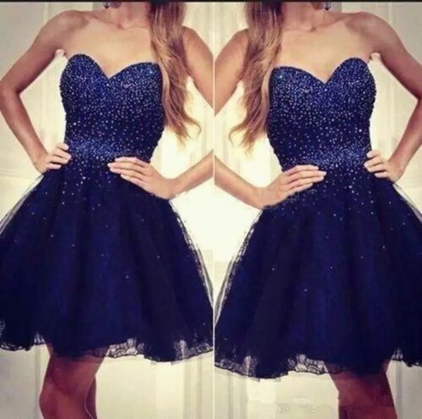 

2019 sweetheart tulle short beaded homecoming dresses lace up back vestidos de soiree customized graduation junior party gowns special, Blue;pink