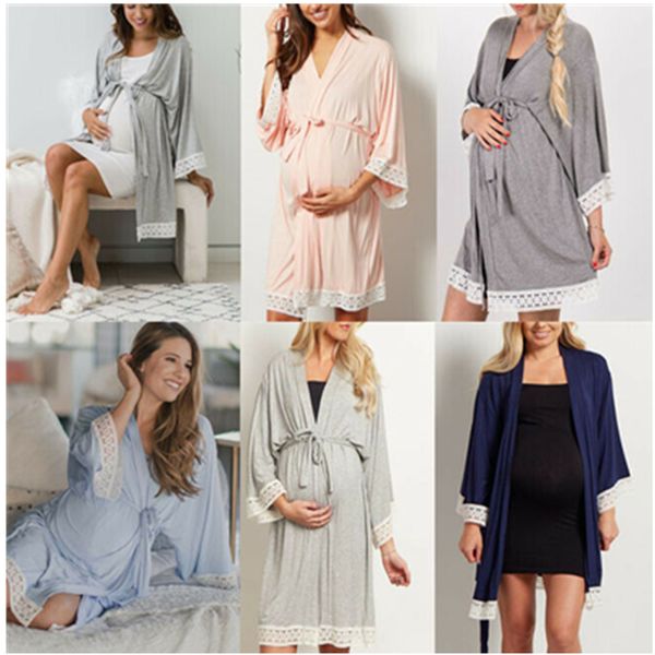 

женская одежда для беременных кормящих ночная рубашка для грудного вскармливания ночная рубашка пижамы материнства пижамы пижамы женщины, Black;gray