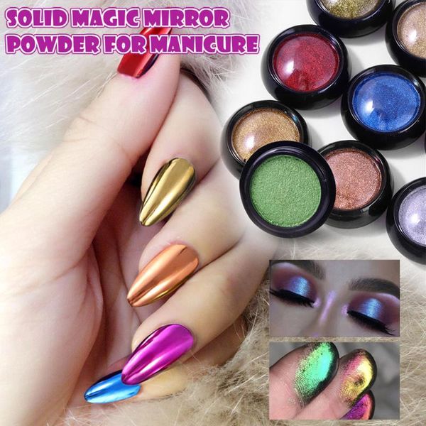 

1 box super bright nail титановый порошок зеркало порошок серебро зеркало мука optical металл 9 цвет покрытие блестки chrome пигмент, Silver;gold