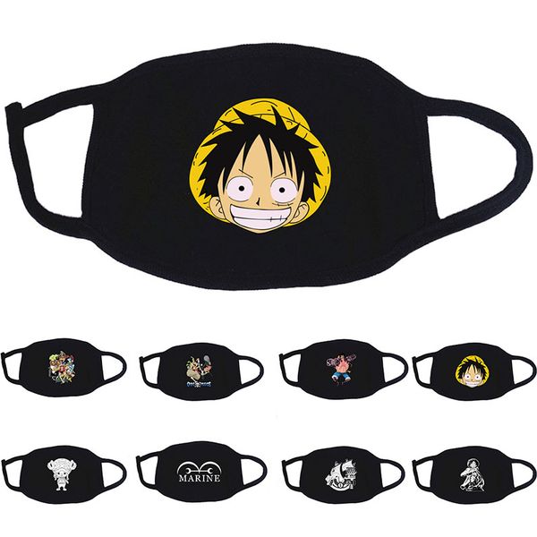 

мода японского аниме монки д. луффи one piece дизайнер роскошных взрослых маска для лица партии cosplay многоразовый моющийся dust ветрозащи