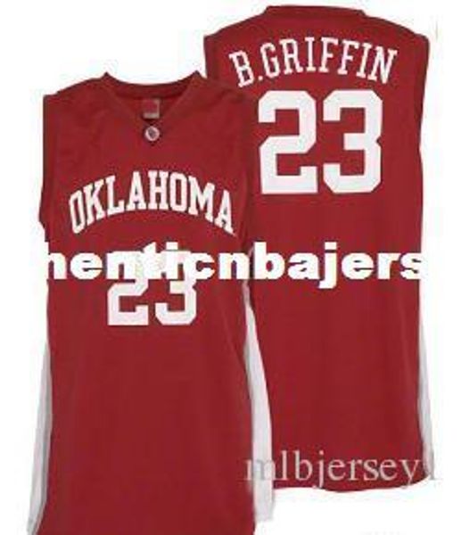 

mens #23 oklahoma sooners blake griffin college basketball jerseys red retro stitched sports jersey shirt custom any number, Black;blue